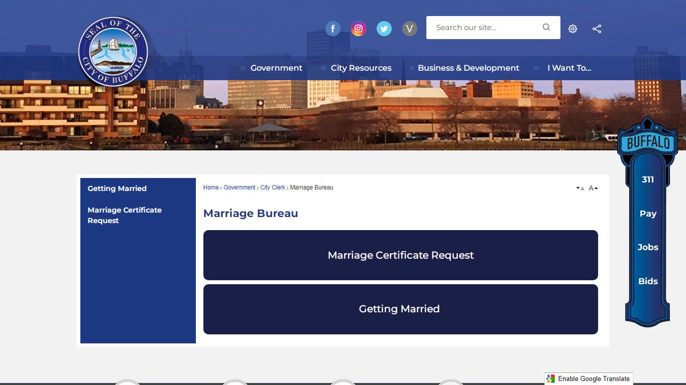 Marriage Bureau | Buffalo, NY